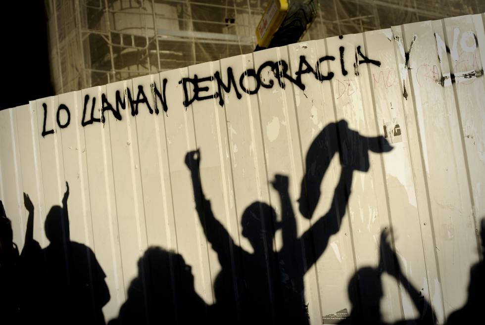 Protesta en Madrid contra el elevado desempleo juvenil en 2011, en uno de los peores momentos de la crisis económica.